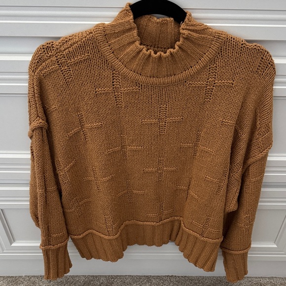 Beautiful Boutique eesome Camel Cowl Neck Sweater - Picture 1 of 6